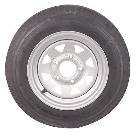 Americana Tire And Wheel 30850 Economy Bias Tire and Wheel 5.30 x 12 C/5-Hole - Galvanized Spoke Rim 30850